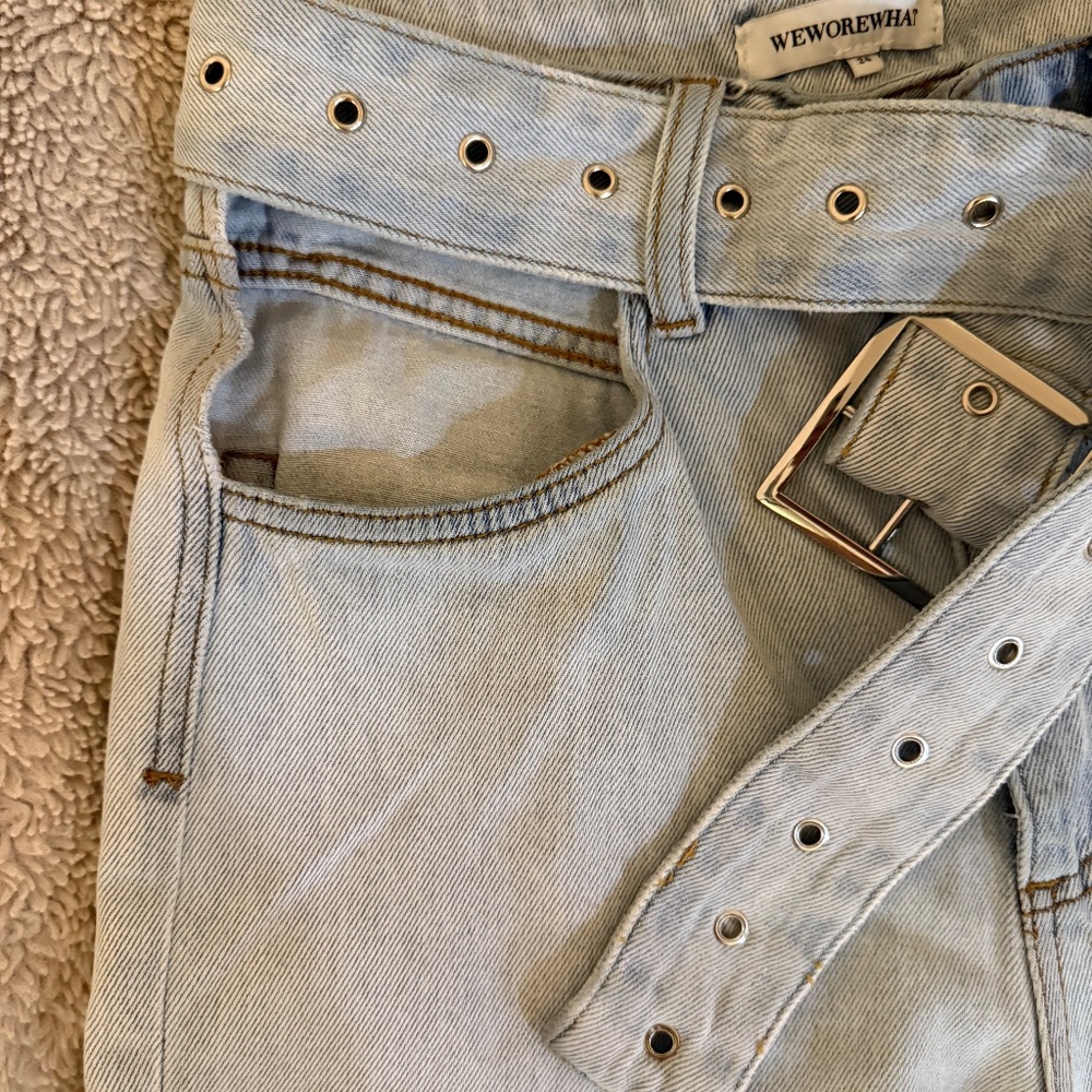 WeWorewhat cut out jeans